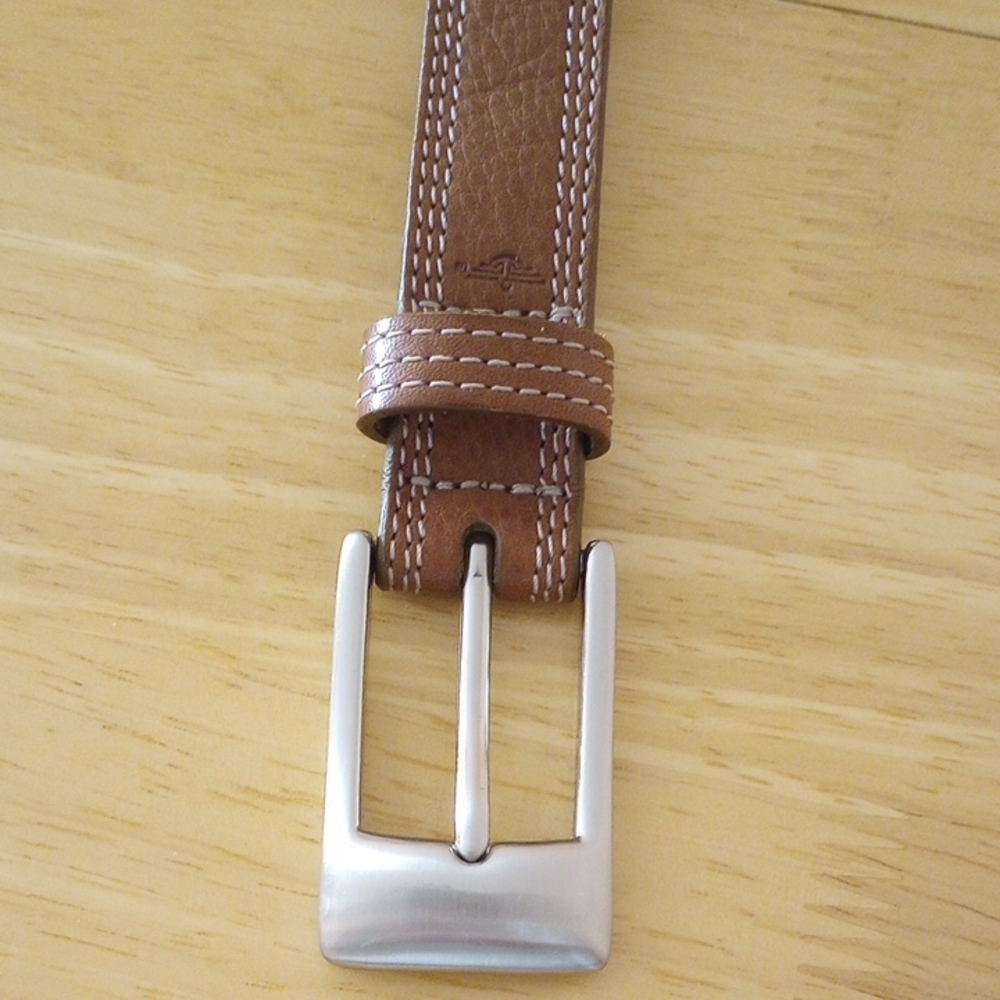 Dockers Tan Leather Belt Women's M